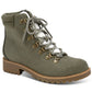 STYLE & CO Womens Shoes 36 / Green STYLE & CO - Lug Sole Maariah Round Toe Lace-up Booties