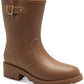 STYLE & CO Womens Shoes 41 / Brown STYLE & CO - Rubber Adjustable Rain Boots