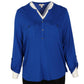 STYLE & CO. Womens Tops XXXL / Blue STYLE & CO. - Button Closure Blouse