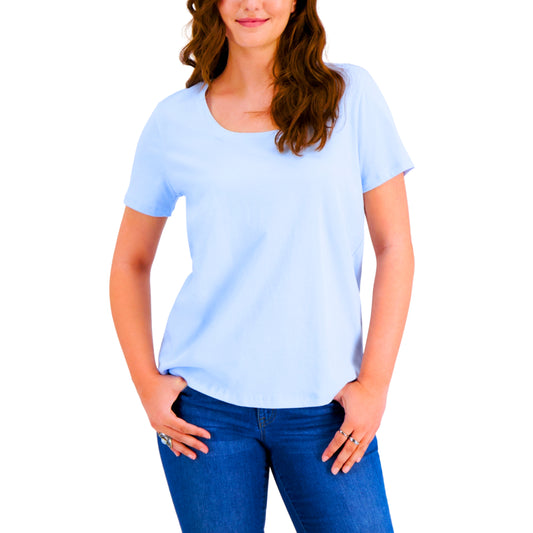 STYLE & CO. - Solid soft cotton simple t-shirt