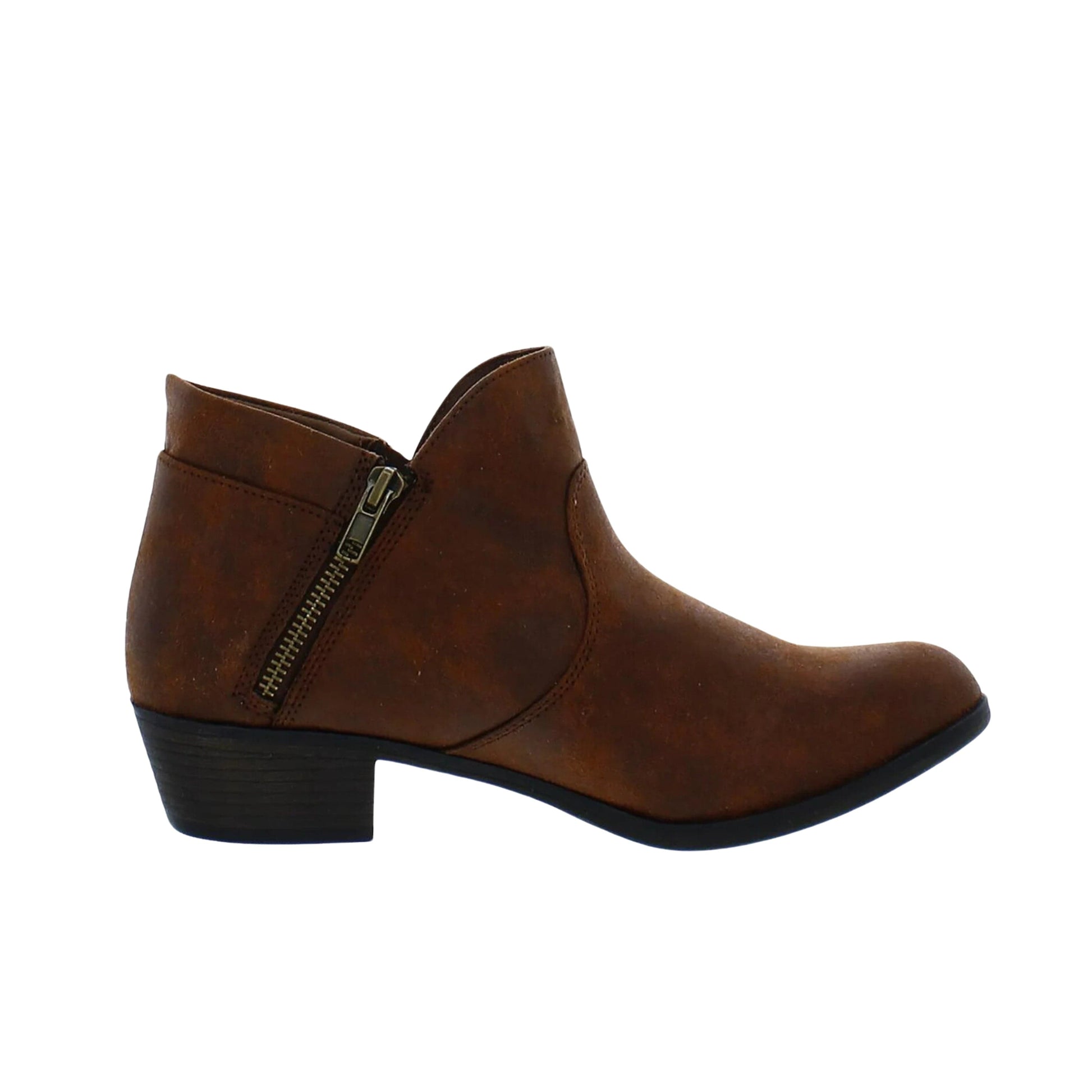 SUN+STONE Womens Shoes 41 / Brown SUN+STONE - Comfort Breathable Non-Slip Round Toe Block Heel