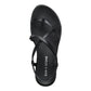SUN+STONE Womens Shoes SUN+STONE - Faux Leather Toe-Post Slingback Sandals