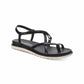 SUN+STONE Womens Shoes SUN+STONE - Faux Leather Toe-Post Slingback Sandals