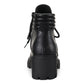 SUN+STONE Womens Shoes 36.5 / Black SUN+STONE - Ruthee Round Toe Boots