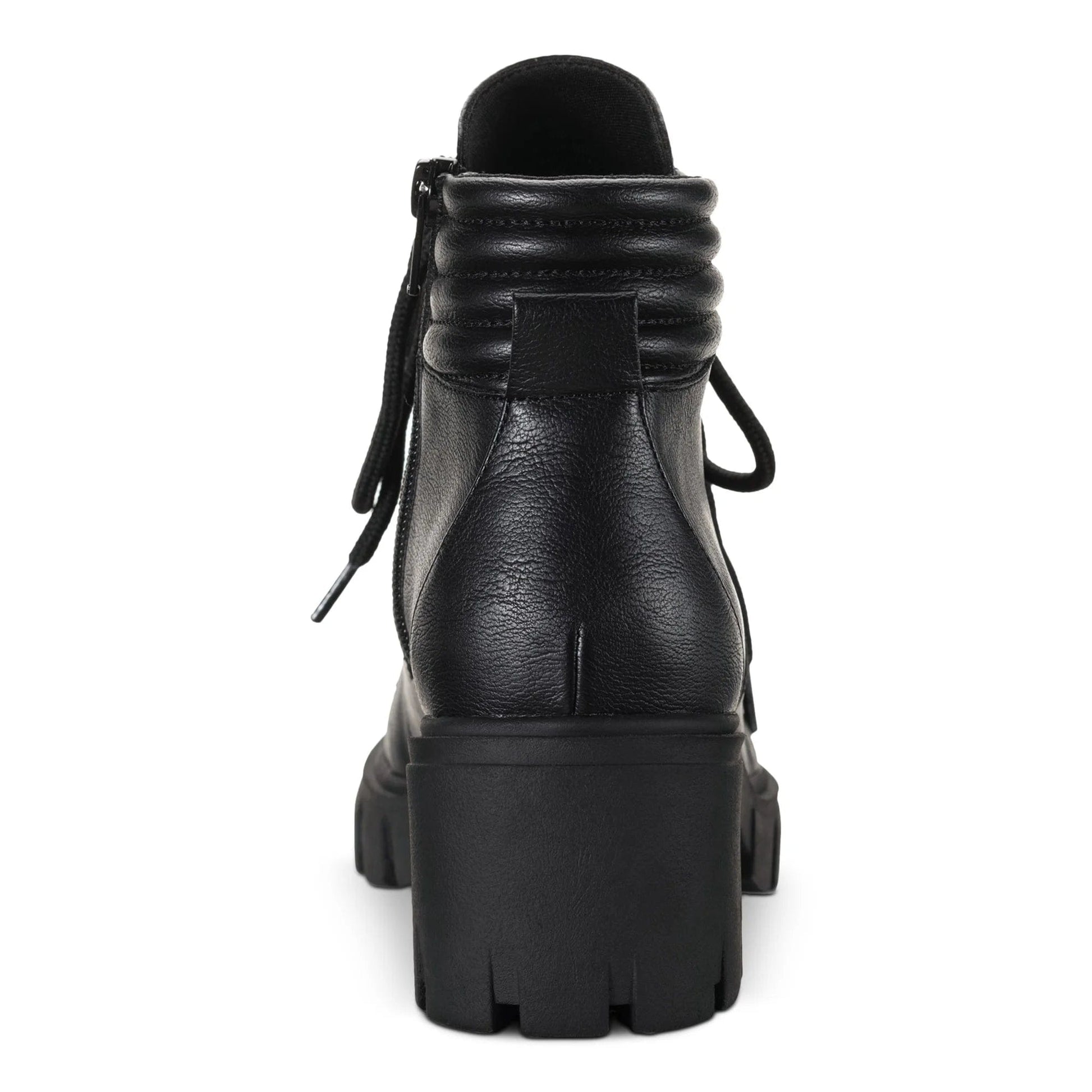 SUN+STONE Womens Shoes 36.5 / Black SUN+STONE - Ruthee Round Toe Boots