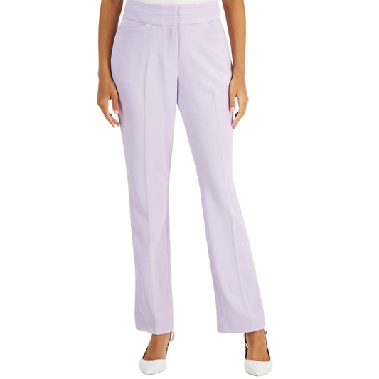 TAHARI Womens Bottoms M / Purple TAHARI - Mid-Rise Bootcut Pants