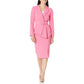 TAHARI Womens Jackets XXL / Pink TAHARI -  Windowpane-Check Belted Blazer