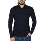 TASSO ELBA Mens Tops S / Navy TASSO ELBA - Knitted long sleeve sweater