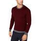 TASSO ELBA Mens Tops XL / Burgundy TASSO ELBA -  Pullover Wool Crewneck Sweater