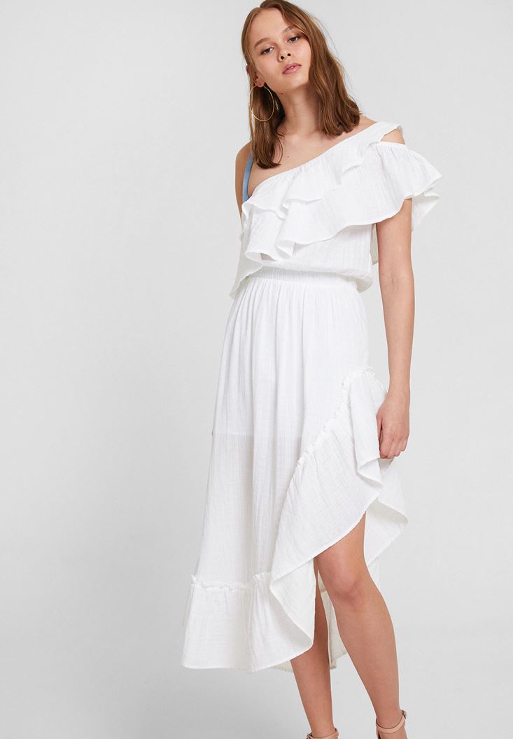 OXXO - One Shoulder Ruffle Detail Dress