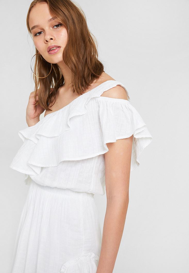 OXXO - One Shoulder Ruffle Detail Dress