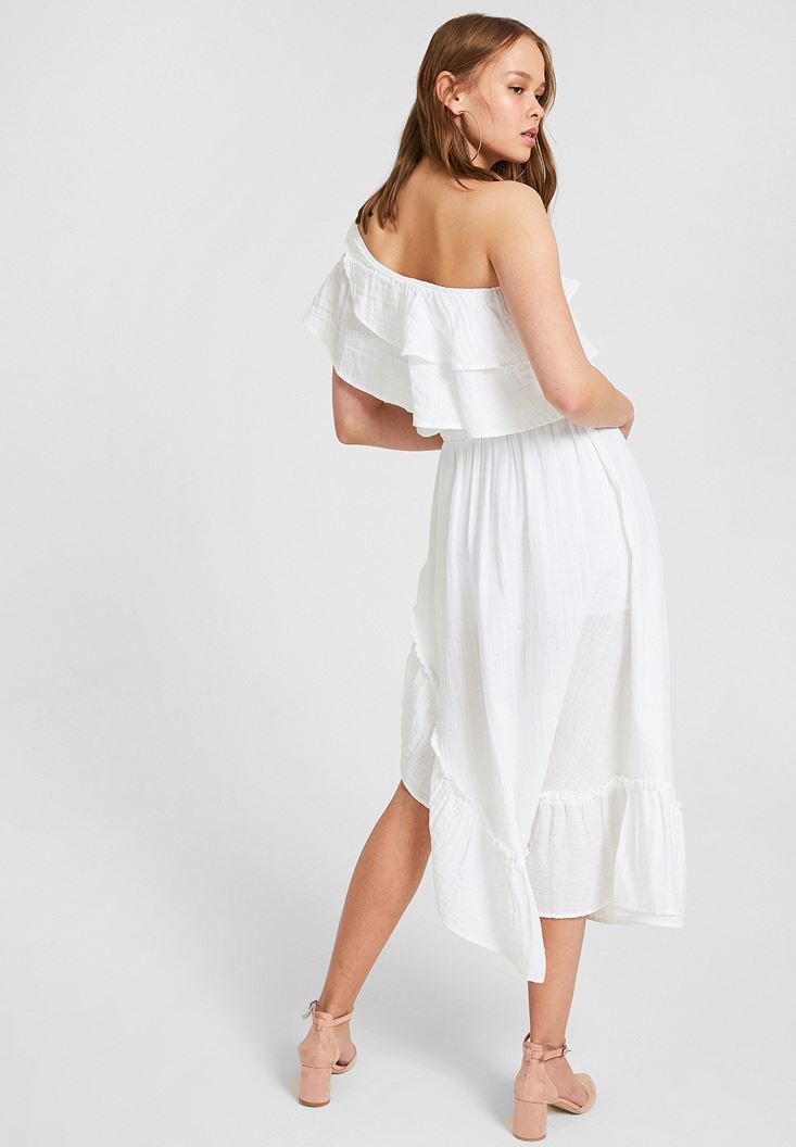 OXXO - One Shoulder Ruffle Detail Dress