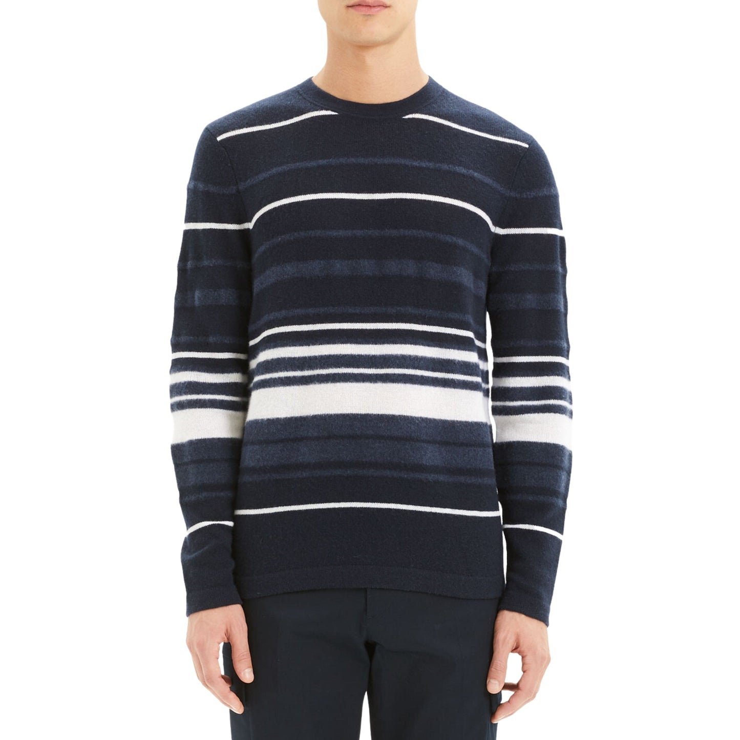 THEORY Mens Tops M / Multi-Color THEORY - Stripe Cashmere Sweater