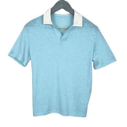 THEREABOUTS Boys Tops XS / Light Blue THEREABOUTS - Solid v-neck cotton t-shirt