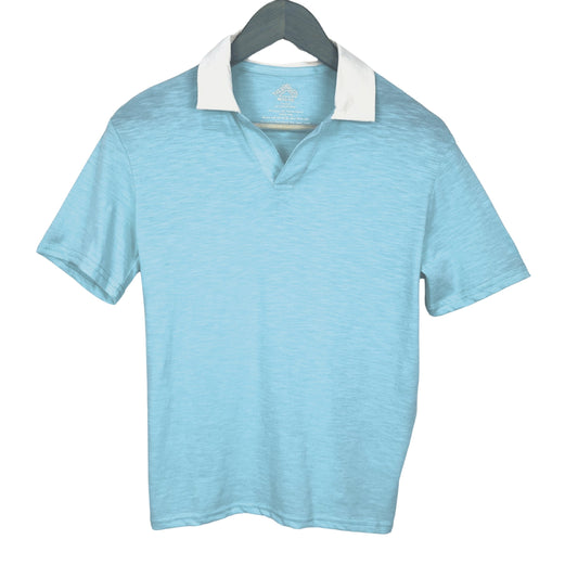 THEREABOUTS Boys Tops XS / Light Blue THEREABOUTS - Solid v-neck cotton t-shirt