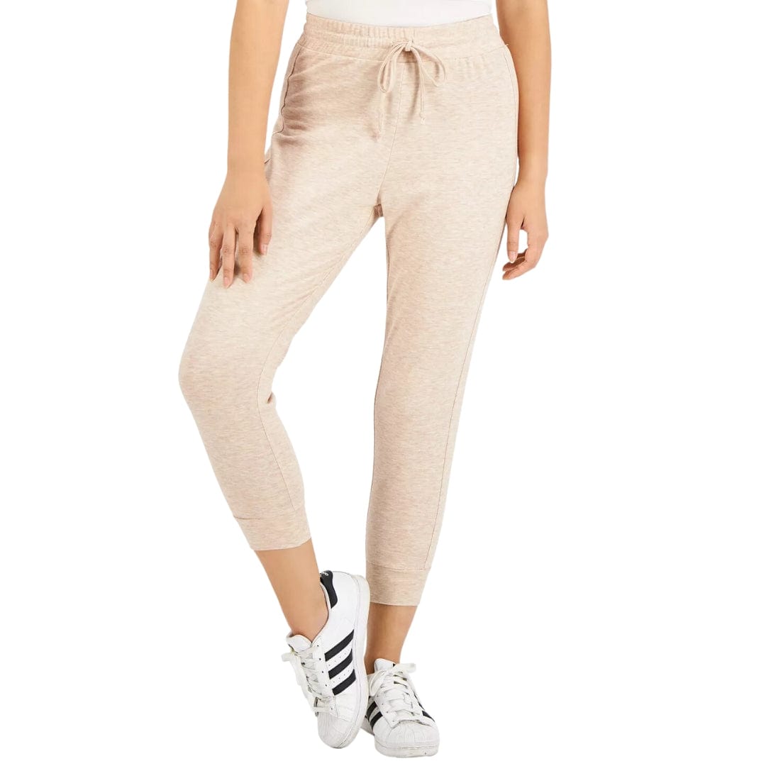 TINSEL Womens Bottoms Petite S / Beige TINSEL - Petite Skinny Jogger Pants