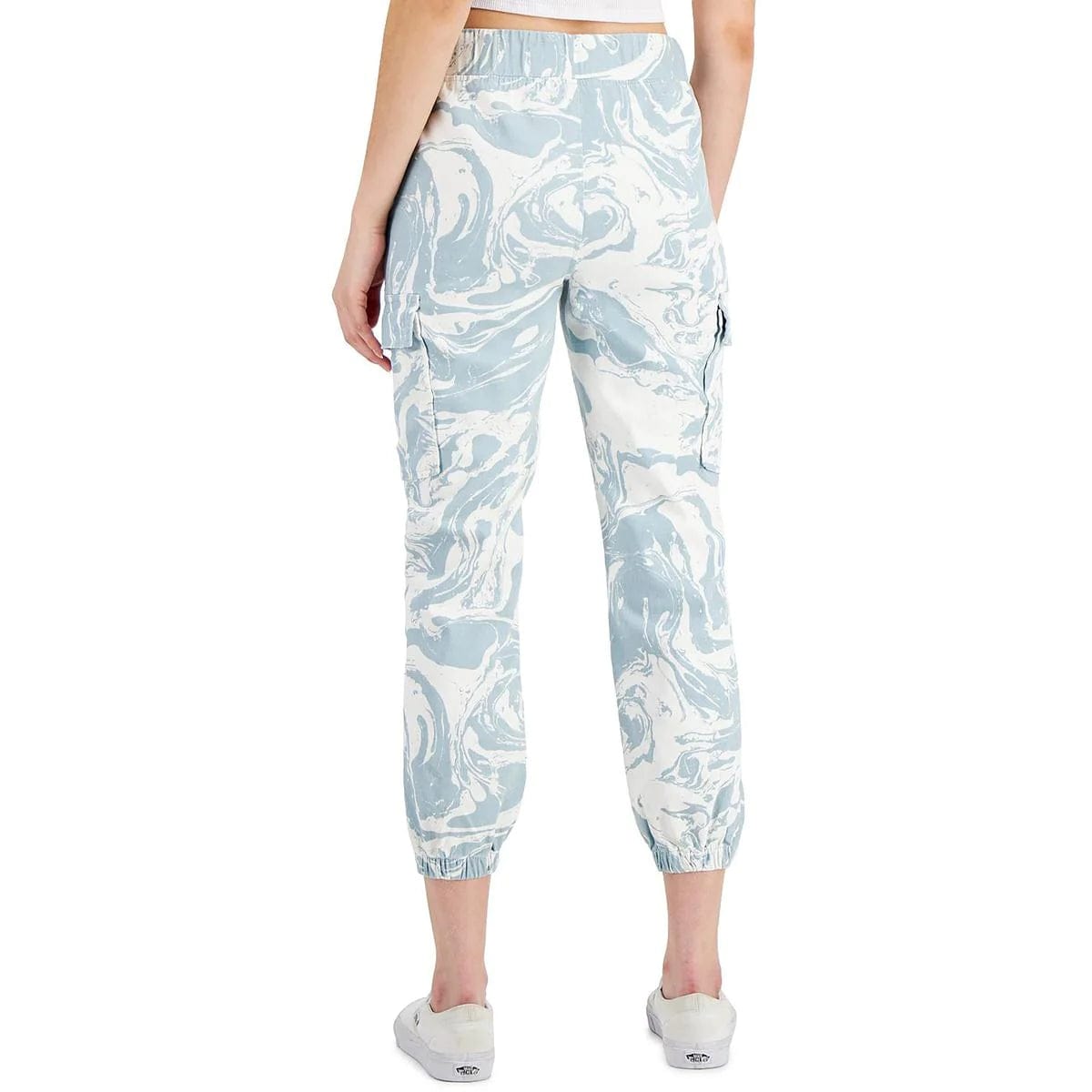 TINSELTOWN M / Multi-Color TINSELTOWN - Printed Utility Jogger Pants