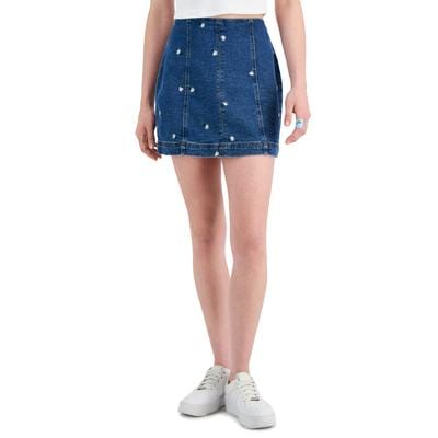 TINSELTOWN Womens Bottoms TINSELTOWN - Seamed Denim Mini Skirt