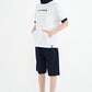 TOMMY LIFE Boys Set TOMMY LIFE -  KIDS - Kangaroo Pocket Hooded Oversize Shorts Set