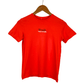 TOMMY LIFE Boys Tops M / Orange TOMMY LIFE - Solid cotton logo t-shirt