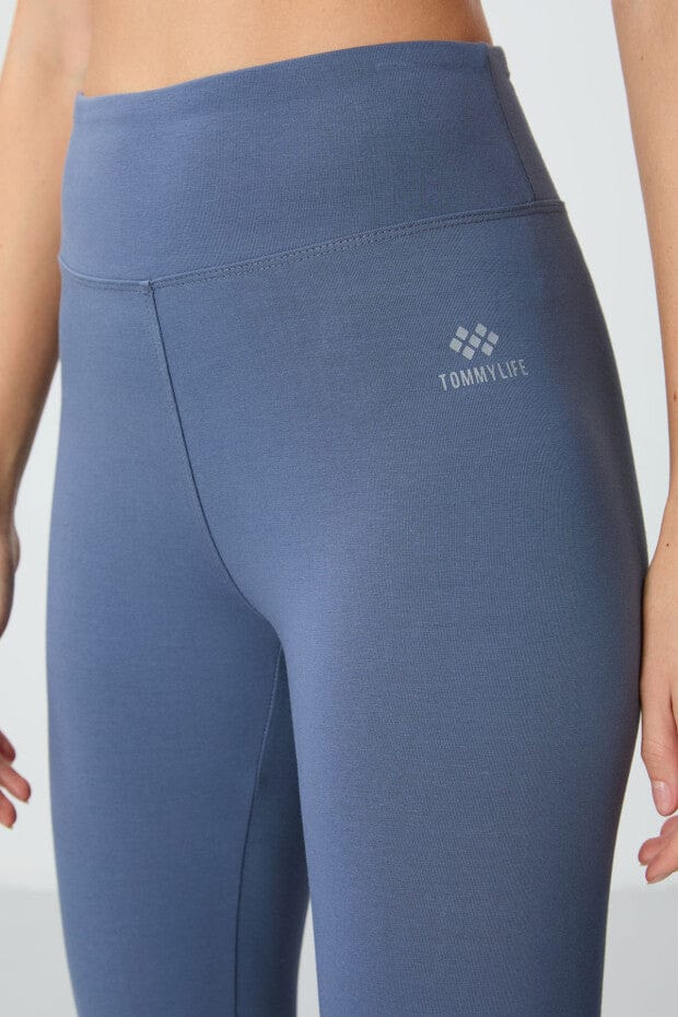 TOMMY LIFE Girls Bottoms M / Light Navy TOMMY LIFE - High Waist Slim Fit Skinny Legging
