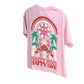 TOMMY LIFE Girls Sets M / Pink TOMMY LIFE - Graphic print smiles t-shirt