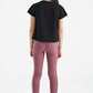 TOMMY LIFE Girls Sets M / Multi-Color TOMMY LIFE - Kids - Wholesale Black - Dusty Rose Round Neck Girls Legging Set