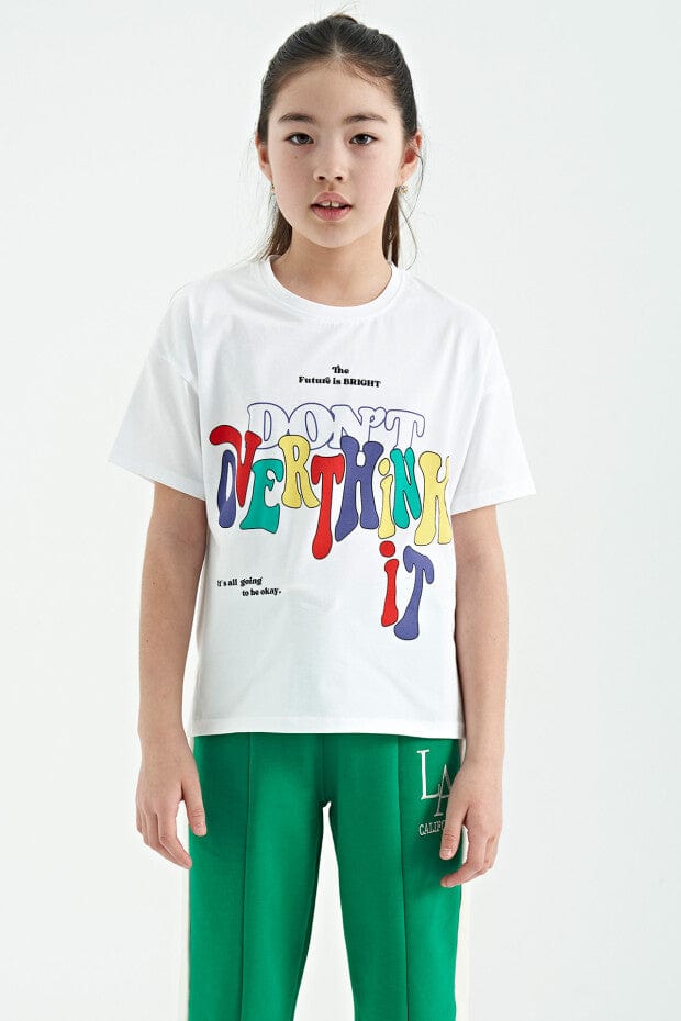 TOMMY LIFE Girls Tops S / Yellow TOMMY LIFE - Don't Over Think It T-Shirt