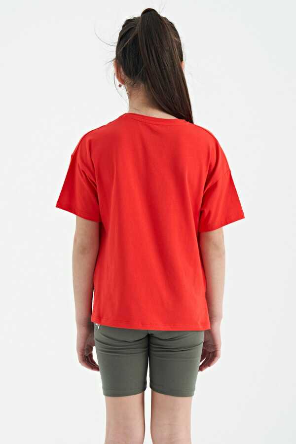 TOMMY LIFE Girls Tops L / Red TOMMY LIFE - Oversize T-Shirt