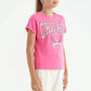 TOMMY LIFE Girls Tops M / Fuchsia TOMMY LIFE - Printed Short Sleeves