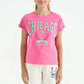 TOMMY LIFE Girls Tops M / Fuchsia TOMMY LIFE - Printed Short Sleeves
