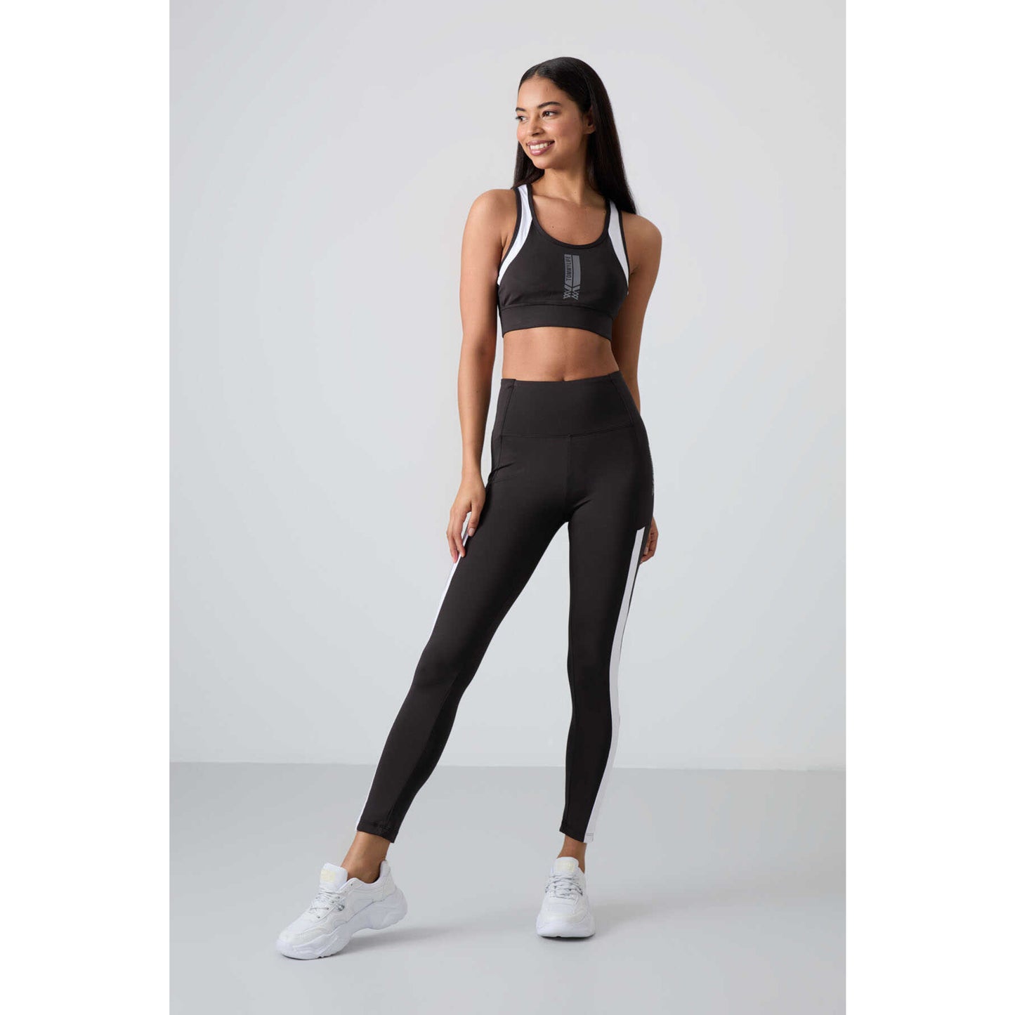 TOMMY LIFE - Color block leggings and tank top set