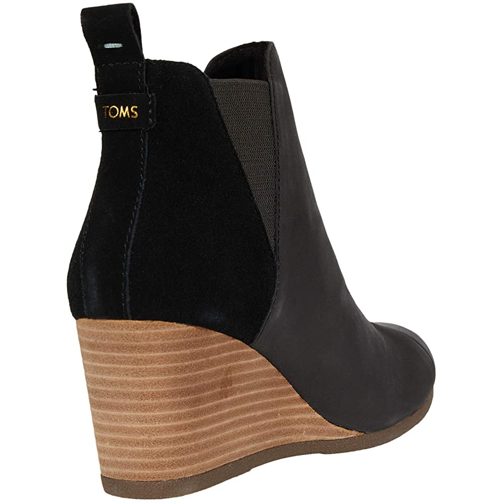 TOMS Womens Shoes 39 / Black TOMS - Kelsey Wedge boots