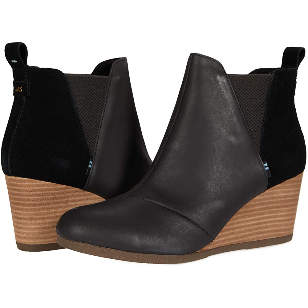 TOMS Womens Shoes 39 / Black TOMS - Kelsey Wedge boots