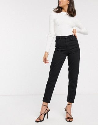 TOP SHOP Womens Bottoms S / Black TOP SHOP  -  Mom Jeans