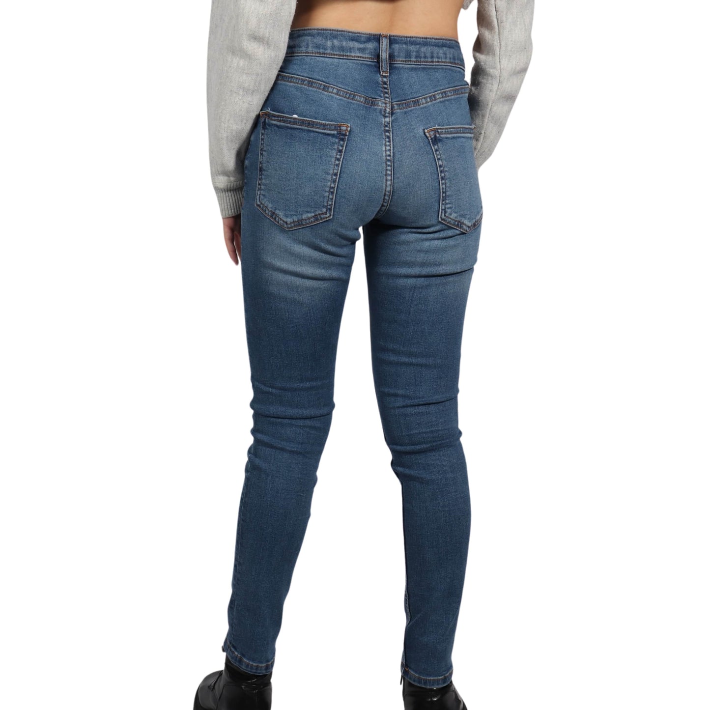 TOPMAN Womens Bottoms TOPMAN - Dark Jeans Casual