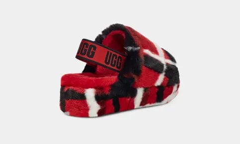 UGG Women Shoes 38 / Multi-Color UGG - Fluff Yeah Slide Plaid Punk