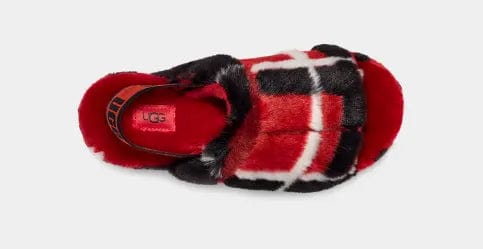 UGG Women Shoes 38 / Multi-Color UGG - Fluff Yeah Slide Plaid Punk