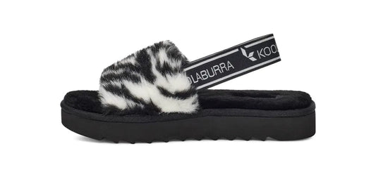 UGG Women Shoes 38 / Black UGG - FUZZ'N II ZEBRA