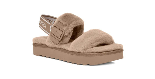 UGG Women Shoes 38 / Brown UGG - Sandals Furr-Ah