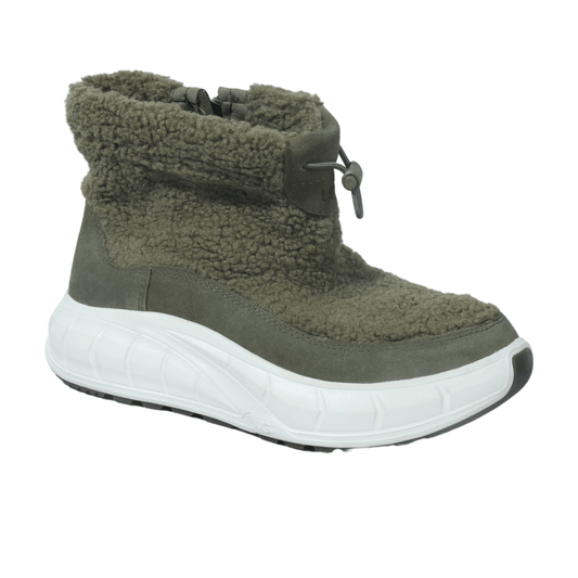 UGG Womens Shoes 38 / Green UGG - Curly wool zipper bootie