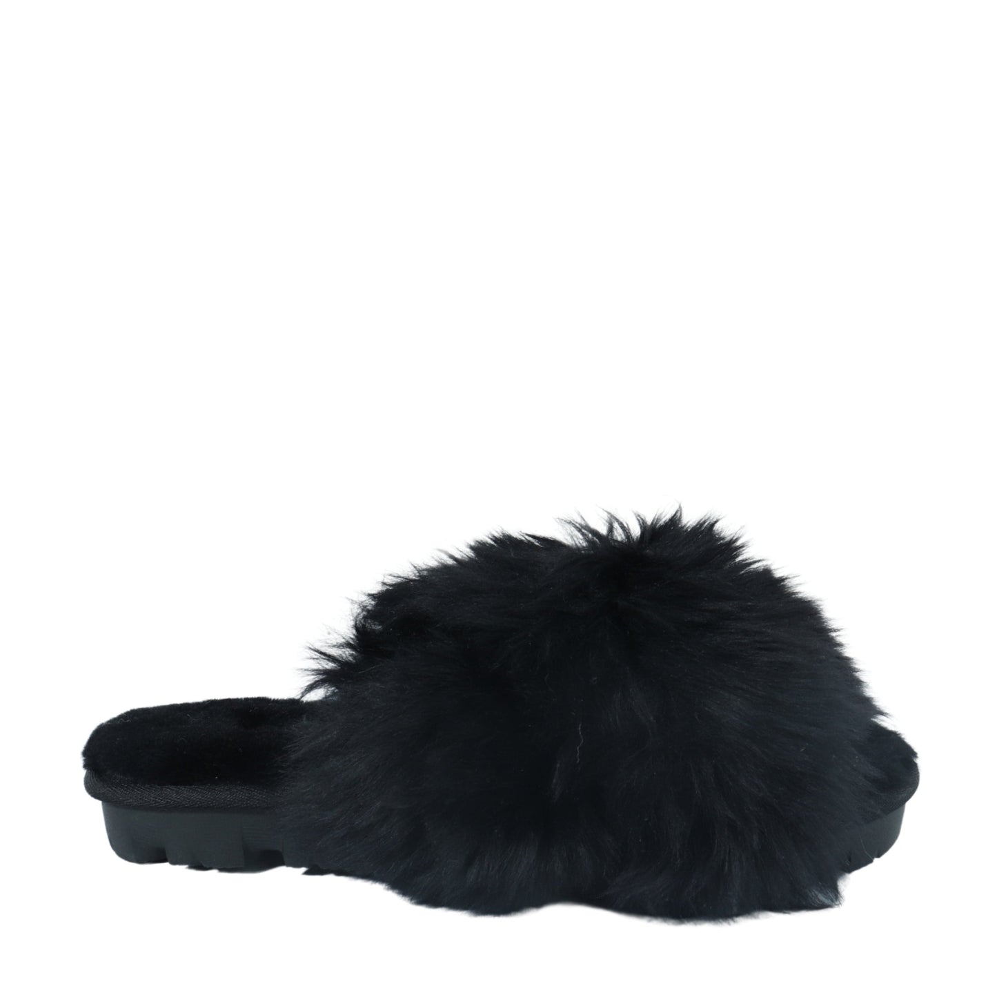 UGG Womens Shoes 38 / Black UGG - Faux Fur Slipper