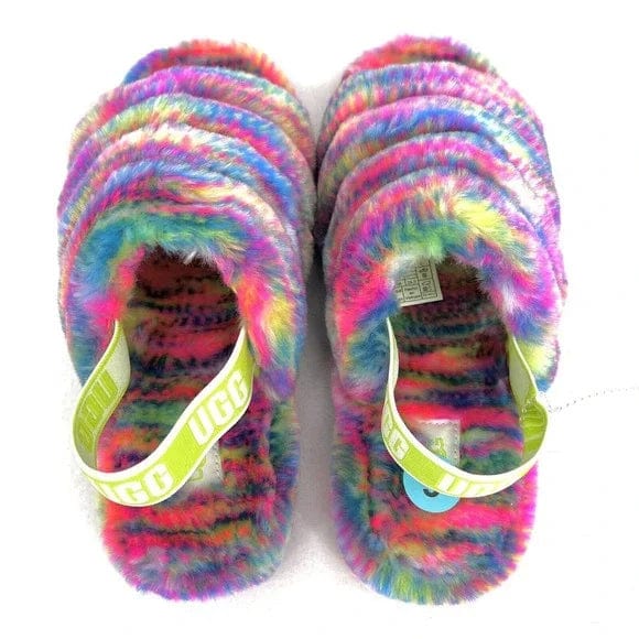 UGG Womens Shoes 38 / Multi-Color UGG -  Fluff Yeah Pixelate