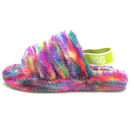 UGG Womens Shoes 38 / Multi-Color UGG -  Fluff Yeah Pixelate