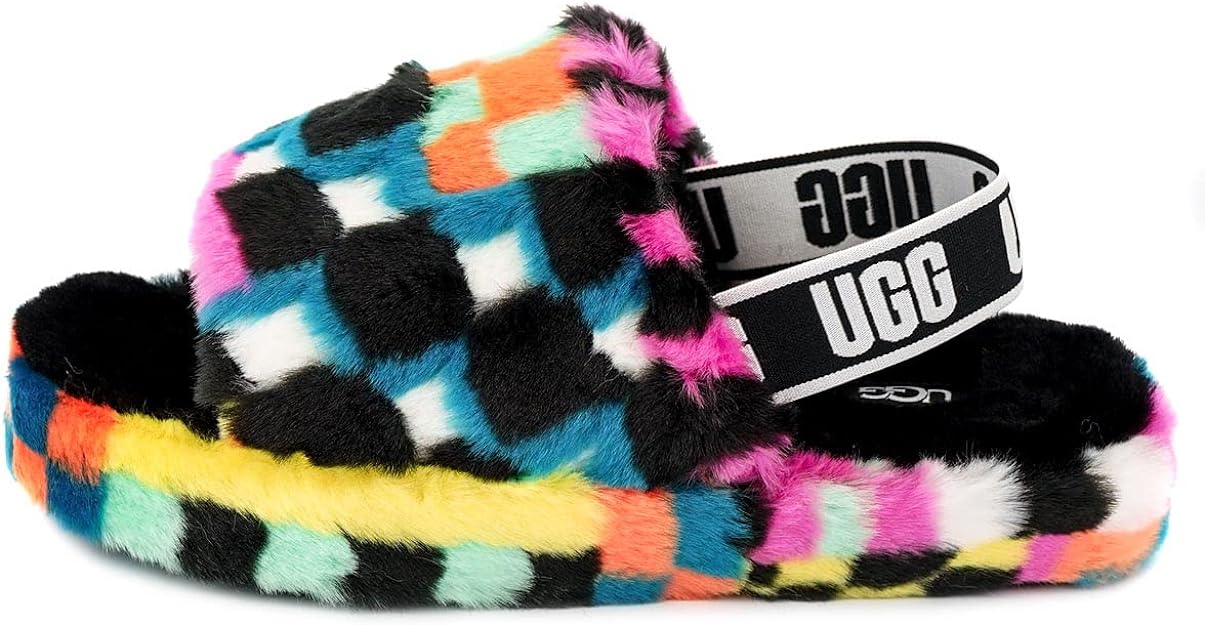 UGG Womens Shoes 38 / Multi-Color UGG - Fluff Yeah Slide