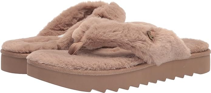 UGG Womens Shoes 38 / Beige UGG -  Furr-ee Flip-Flop