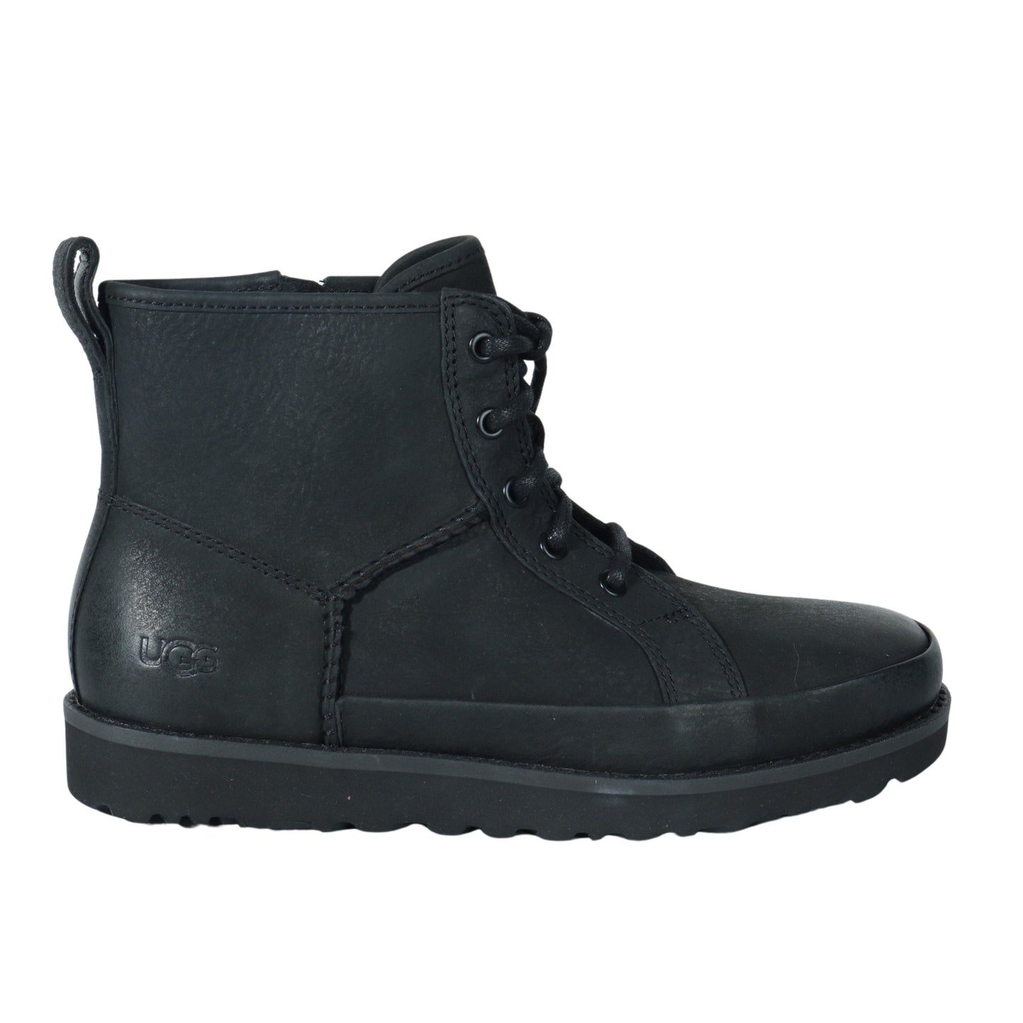 UGG Womens Shoes 38 / Black UGG -  Lace-Up Combat Boots