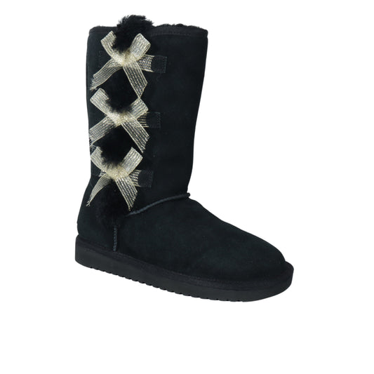 UGG Womens Shoes 38 / Black UGG - Triple glitter bow boots