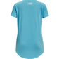 UNDER ARMOUR Girls Tops S / Blue UNDER ARMOUR - Kids - Tech Sportstyle Big Logo Short Sleeve Tee