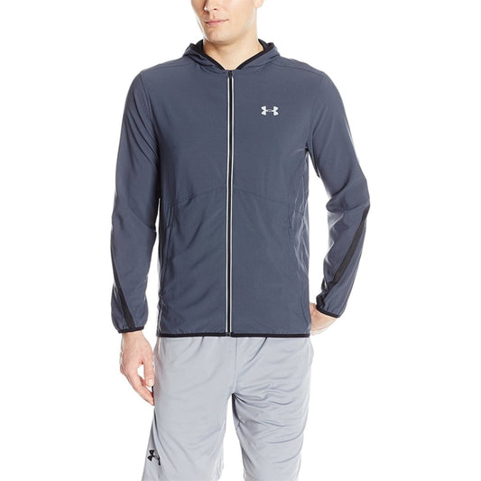 UNDER ARMOUR Mens Jackets S / Grey UNDER ARMOUR - True Full Zip Hooded Running Jacket